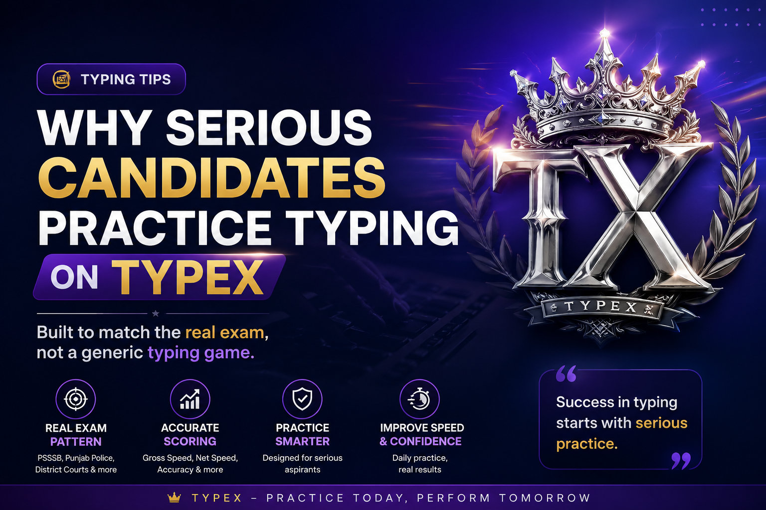 Why Serious Candidates Practice Typing on TypeX