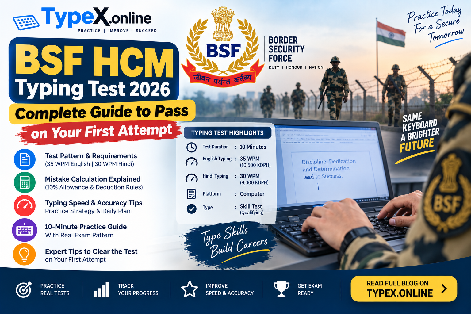 BSF HCM Typing Test 2026: How to Pass the Typing Test Guide